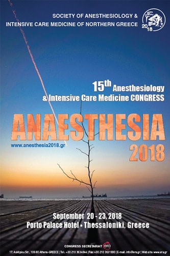 ANAESTHESIA 2018 - 15th Congress of Anesthesiology and Ιntensive Medicine
